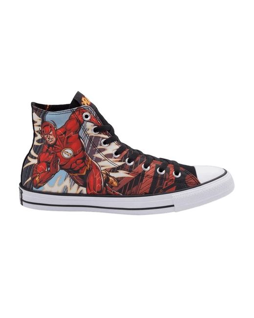 Converse Dc Comics X Chuck Taylor All Star High 'flash' in Red for Men |  Lyst
