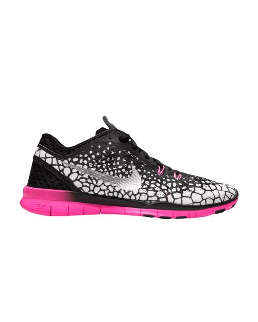 Nike Free 5.0 Tr Fit 5 Print 'black Pink' | Lyst