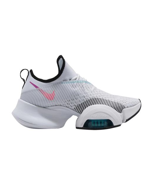 nike training air zoom superrep 2 trainers in grey