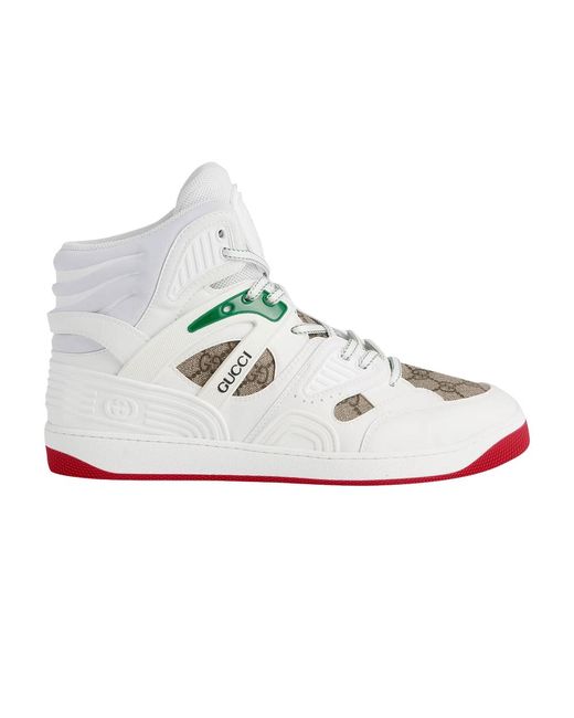 Gucci Basket High 'white Demetra Red' for Men | Lyst