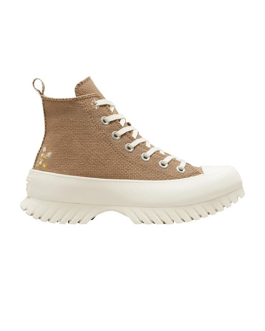 Converse Chuck Taylor All Star Lugged Platform 2.0 High 'autumn Embroidery  - Sand Dune' in Natural | Lyst