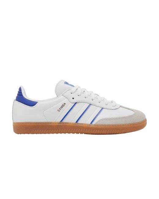 adidas samba white and blue