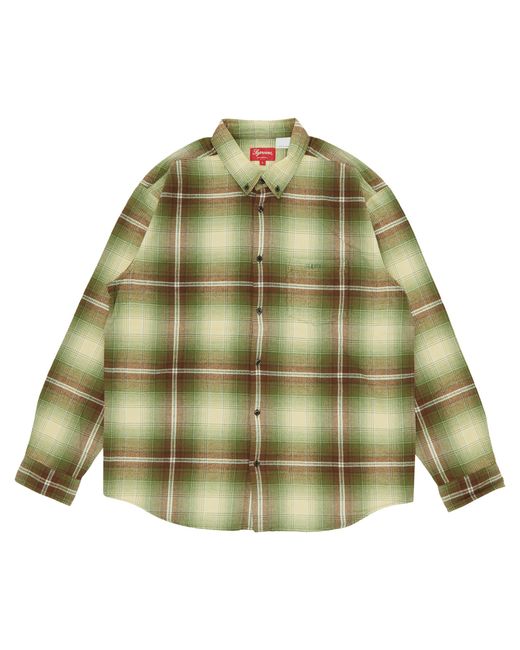 Supreme Shadow Plaid Flannel Shirt 'green' for Men | Lyst