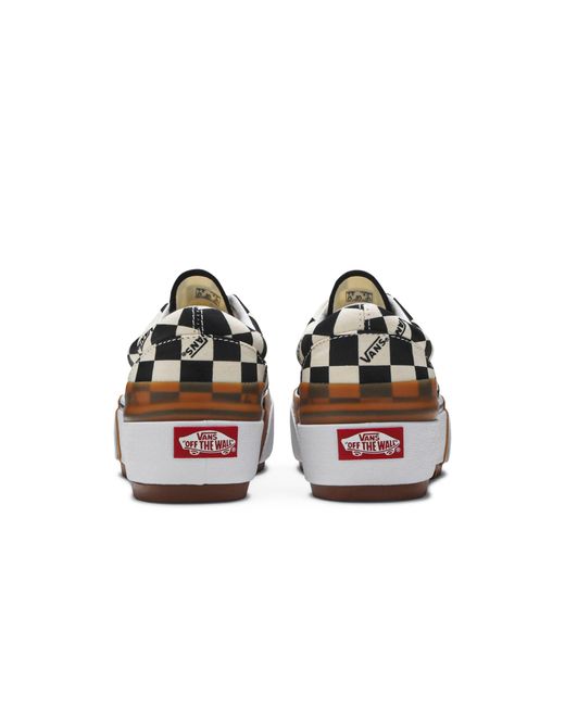 vans checkerboard era stacked