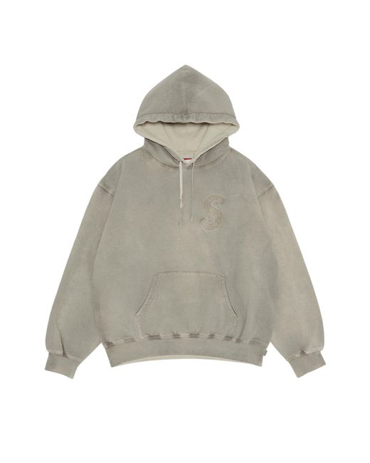Supreme Overdyed S Logo Hooded Sweatshirt 'natural' in Gray for