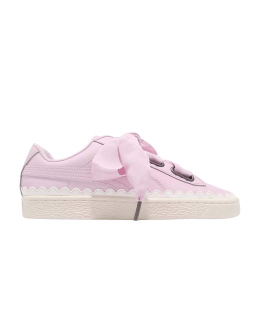 PUMA Basket Heart Scallop 'winsome Orchid' in Pink | Lyst