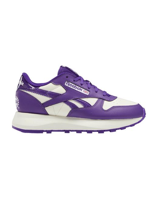 reebok purple and white