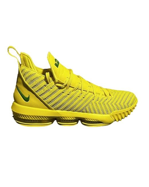 Nike Lebron 16 'oregon' Pe in Yellow for Men | Lyst