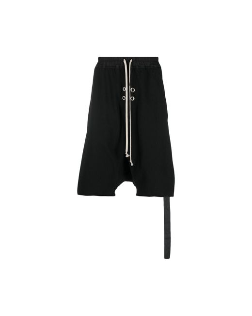 Rick Owens Gimp Drawstring Pod Shorts 'black' for Men | Lyst