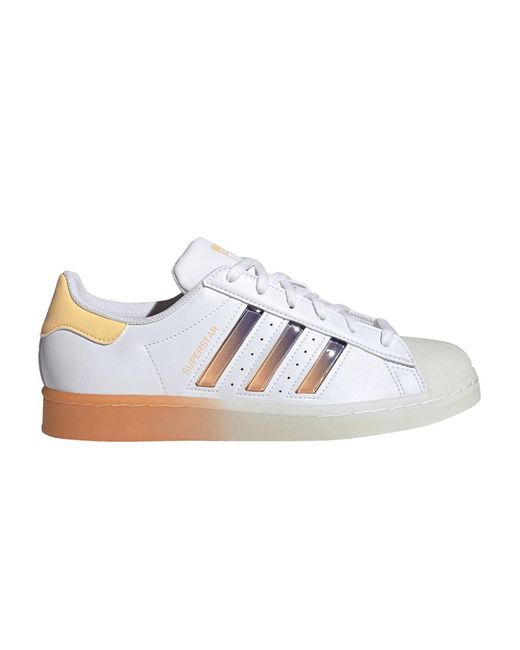 adidas superstar trainers gold