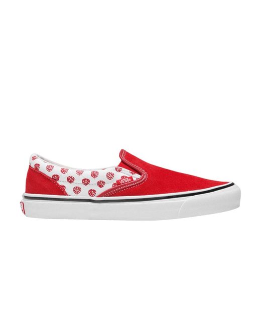 Vans Bodega X Slip-on Lx 'dice' in Red for Men | Lyst