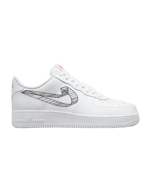 Nike Air Force 1 '07 '3d Swoosh' in White for Men | Lyst
