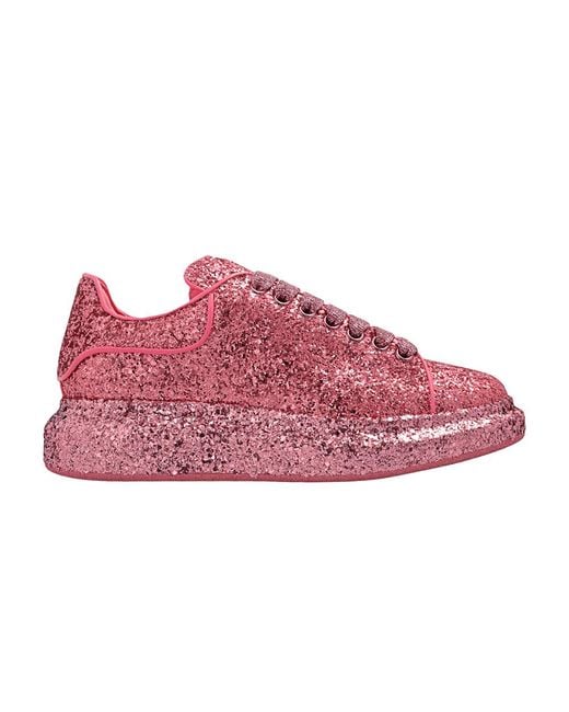 alexander mcqueen pink oversized sneakers