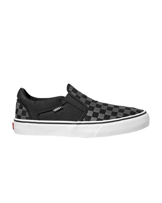Vans Asher Deluxe 'checker Textile' in Black for Men Lyst