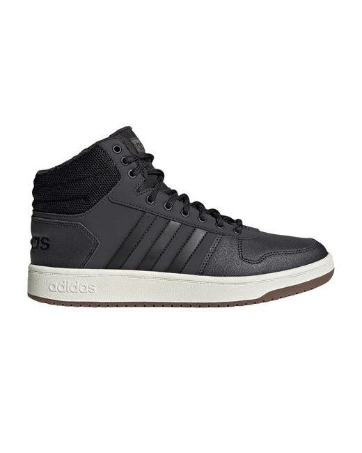 adidas Hoops 2.0 Mid 'carbon Gum' in Black for Men | Lyst