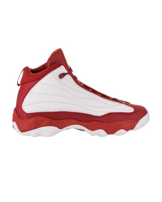 jordan pro strong red black