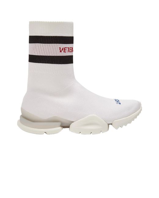 Reebok Vetements X Sock Pump High Top 'white' in Gray for Men | Lyst