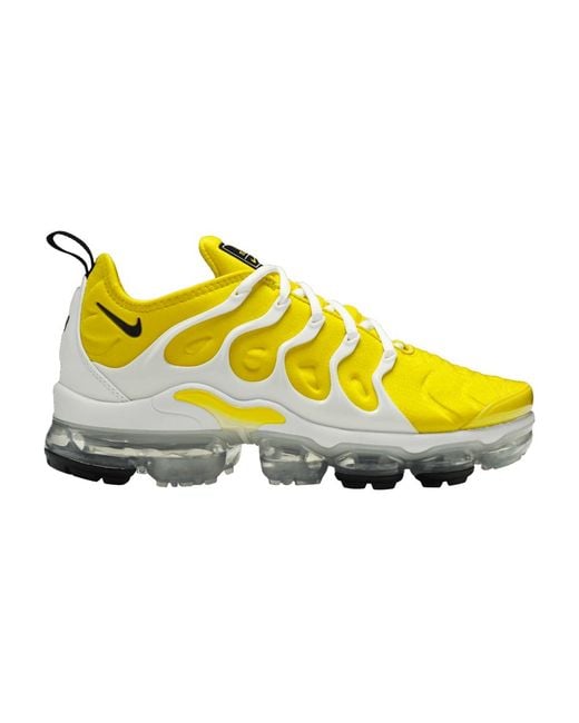 yellow and white vapor max plus men's