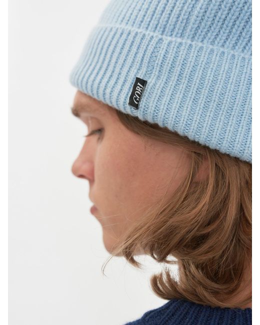 Gobi Cashmere Beanie Hat in Blue for Men | Lyst