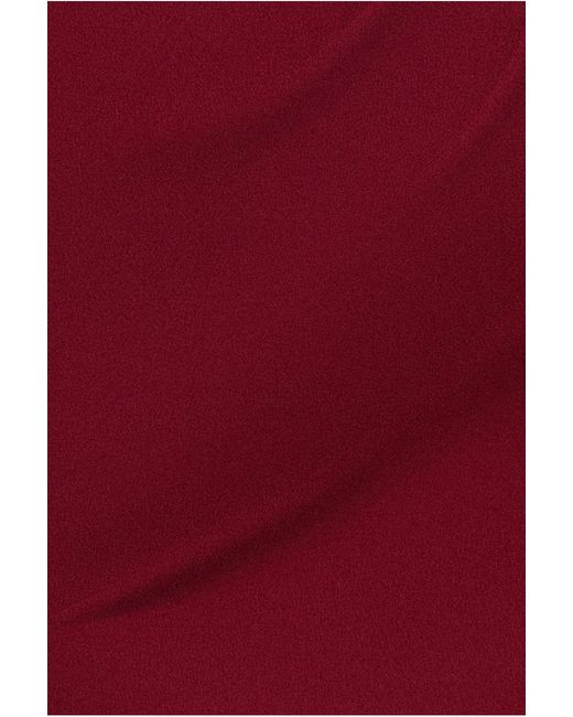 Goddiva Red Off The Shoulder Draped Sleeve Maxi Dress