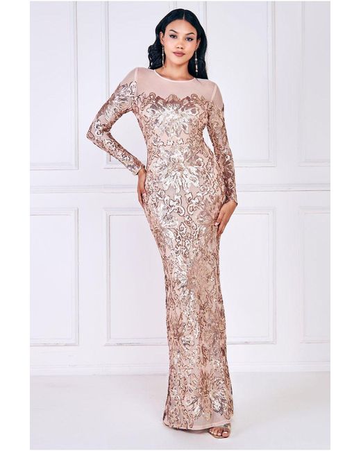 Adore - L3698-1 - Floral Sequin Mesh Top: XL main image 0