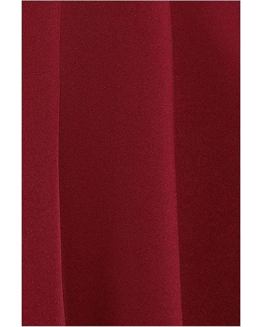 Goddiva Red Cap Sleeve Plunging V-Neckline A-Line Midi Dress