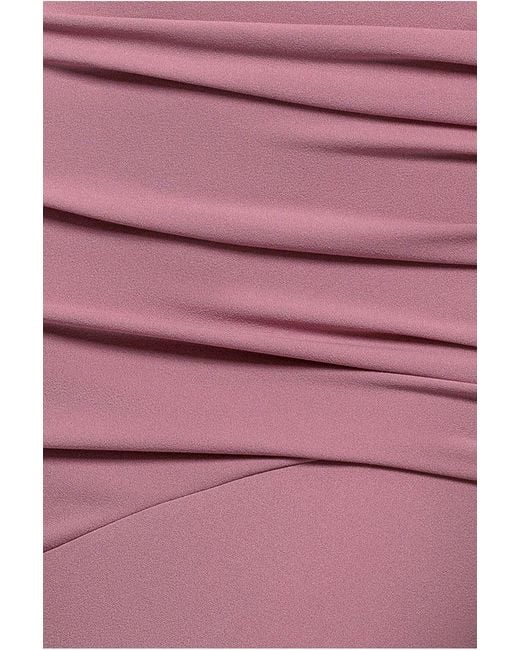 Goddiva Pink Off The Shoulder Frill Gathered Maxi Dress