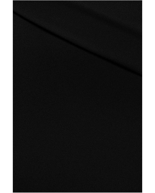 Goddiva Black Bardot Pleated Maxi Dress