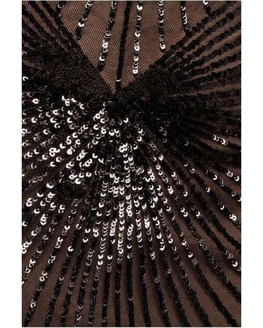 Goddiva Black Starburst Sequin Maxi