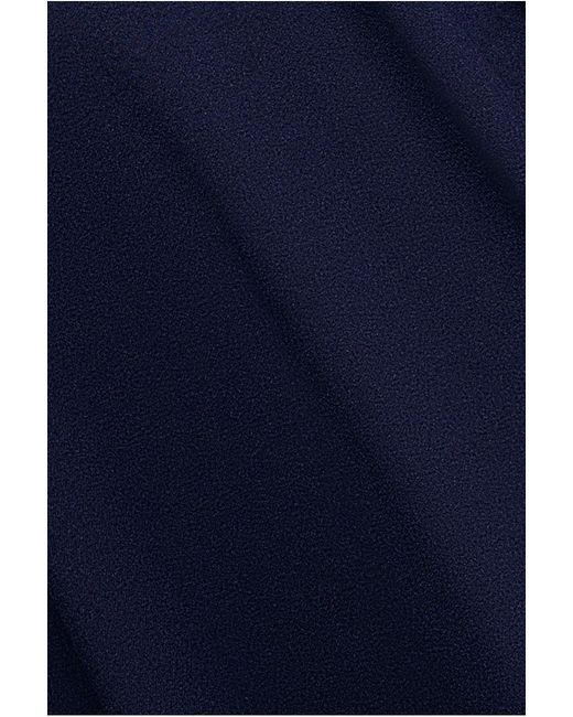 Goddiva Blue Strapless Crepe Skater Mini Dress