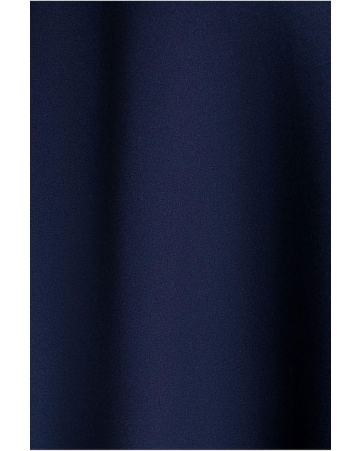Goddiva Blue Cap Sleeve Skater High Low Midi Dress