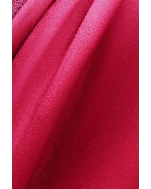 Goddiva Pink Sequin & Satin Dipped Hem Midi