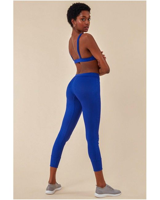 Cosmochic Blue Bralette & Legging Workout Lounge Set