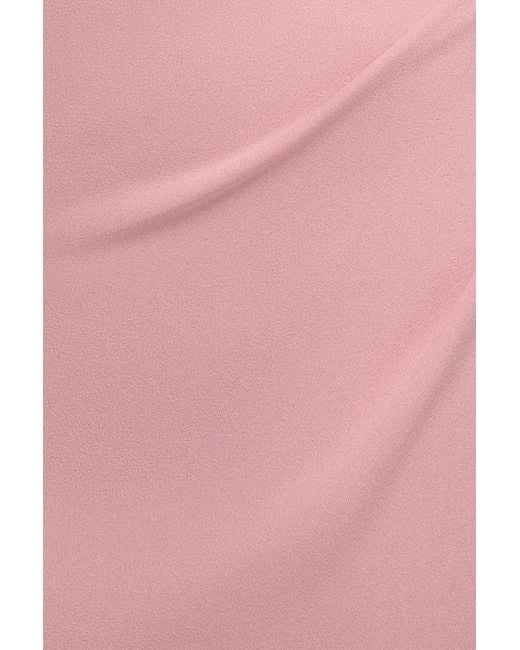 Goddiva Pink Off The Shoulder Draped Sleeve Maxi Dress With Diamante Neckline