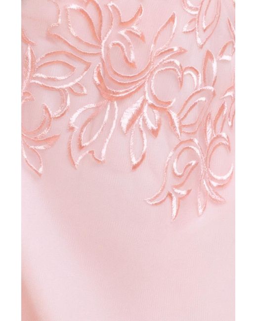 Goddiva Pink Lace Flutter Sleeve Embroidered Mesh A Line Maxi Dress