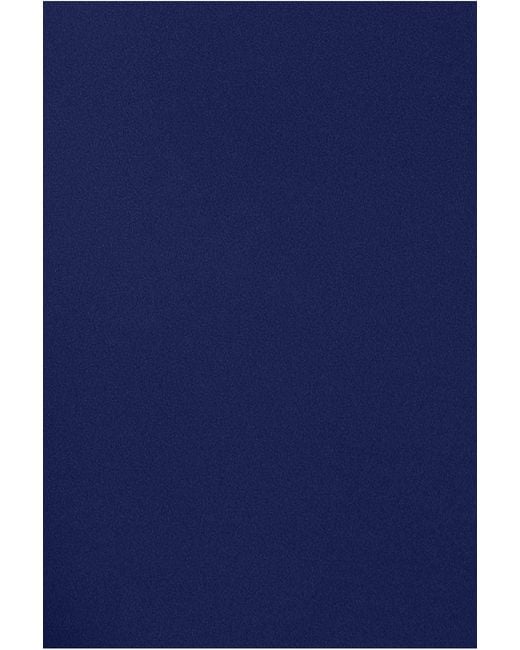Goddiva Blue Bardot Pleated Midi Dress