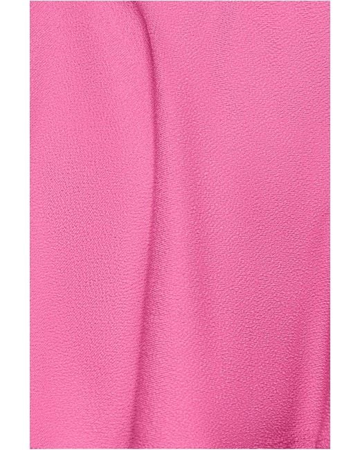 Goddiva Pink Off The Shoulder Frill Neck Skater Romper