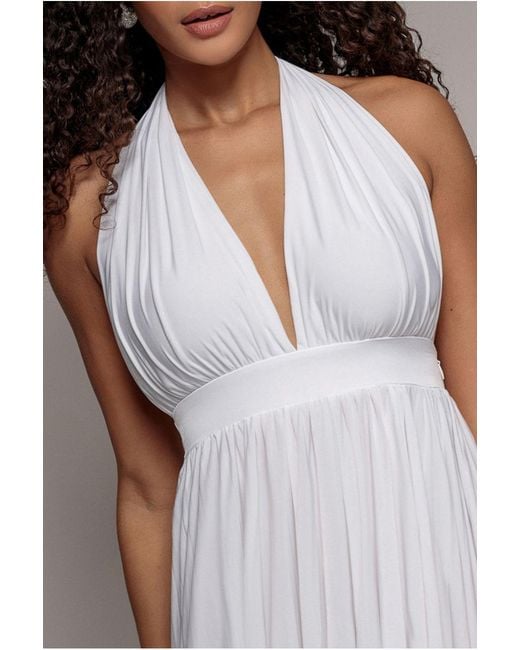 Goddiva Gray Soft Touch Multiway Skater Mini Dress