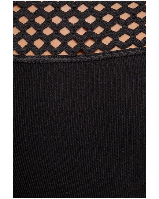 Goddiva Blue Off The Shoulder Ribbed Bodycon Maxi Dress