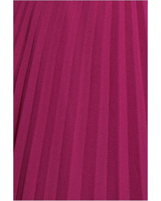 Goddiva Pink Balloon Sleeve Chiffon Maxi