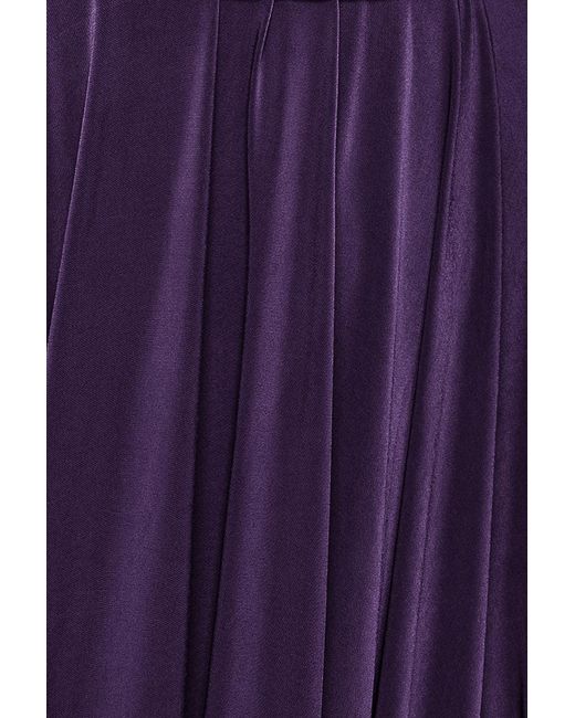 Goddiva Purple Soft Touch Multi Way Open Back Midi Dress