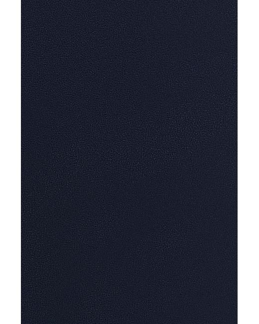 Goddiva Blue Satin Plunge Neck Bardot Scuba Maxi Dress