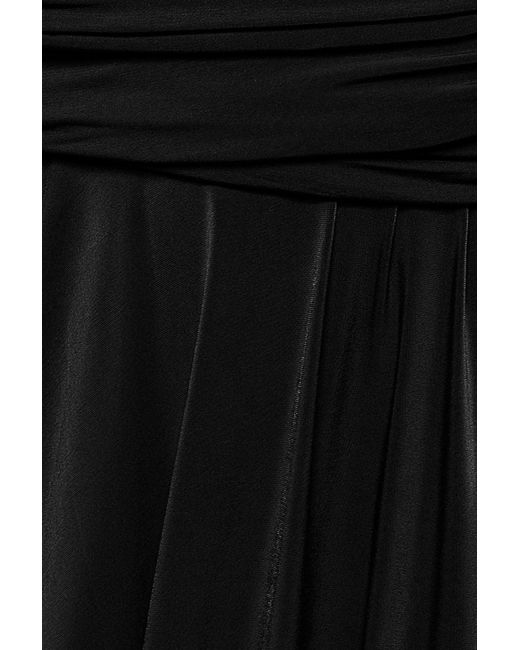 Goddiva Black Soft Touch Multi Way Open Back Midi Dress