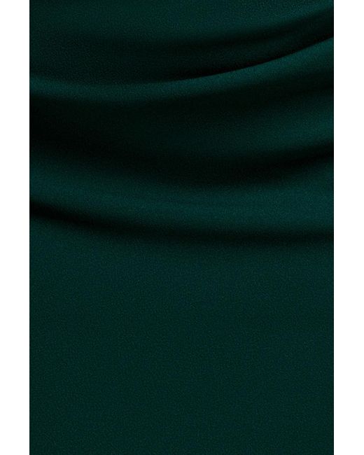 Goddiva Green Off The Shoulder Maxi Dress With Split