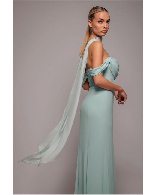 Goddiva Gray Chiffon Scarf