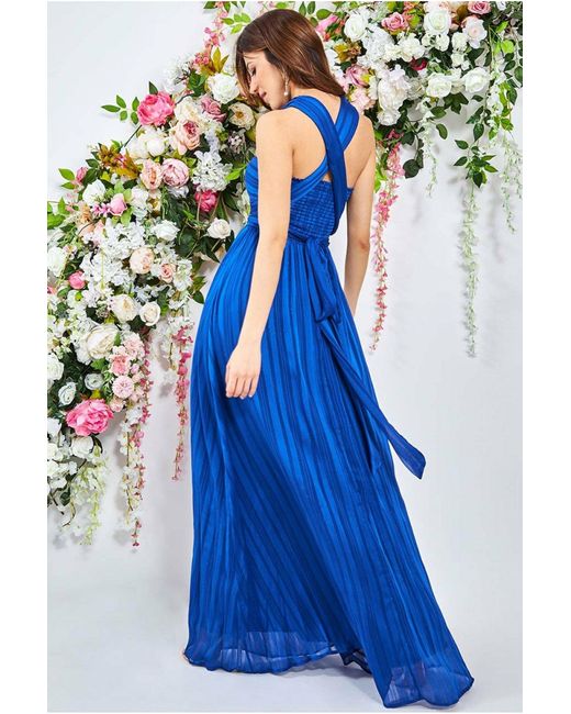 Goddiva Crossover Multiway Maxi Dress 