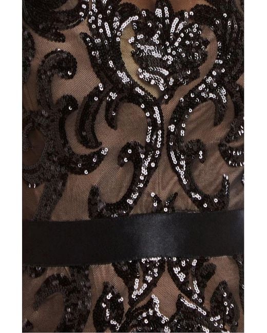 Goddiva Gray Tassel Split Maxi Dress