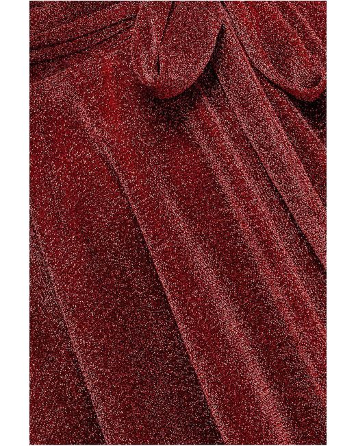 Goddiva Red Cross Over Sleeveless Mini Skater Dress