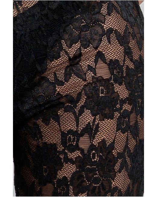 Goddiva Blue Bootcut Scalloped Lace Trouser