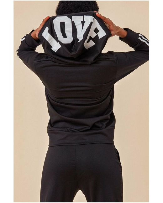 Cosmochic Blue Stripe Detail Hooded Tracksuit Set